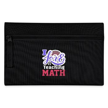 Math Teacher I Love Teaching Math - Pencil Case - black - Front