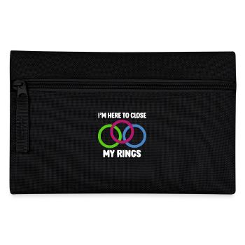 Ich Schließe Meine Ringe Fitness Motivation Sport - Federtasche - Schwarz - Vorne