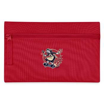 Femme au foyer culte faisant du skateboard sur du skateboard - Trousse - rouge - Devant