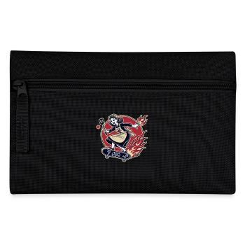 Femme au foyer culte faisant du skateboard sur du skateboard - Trousse - noir - Devant