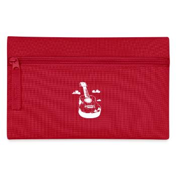 Ukulele Cartoon Look - Federtasche - Rot - Vorne