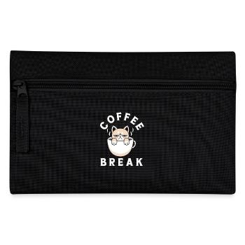Kaffeepause Für Kaffee Liebhaber - Federtasche - Schwarz - Vorne