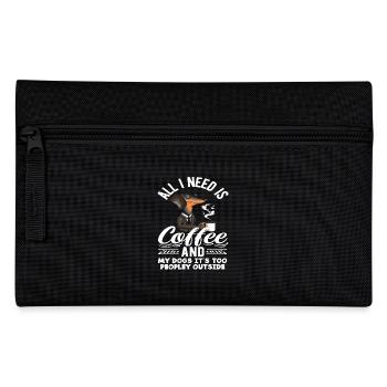 Kaffeeliebhaber: Alles Was Ich Brauche Ist Kaffee - Federtasche - Schwarz - Vorne