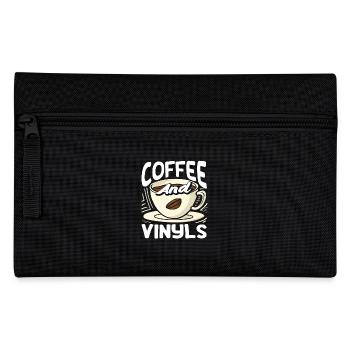 Coffee Lover And Vinyls Fan - Pencil Case - black - Front