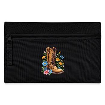 Floral Shoe - Flower Power - Pencil Case - black - Front