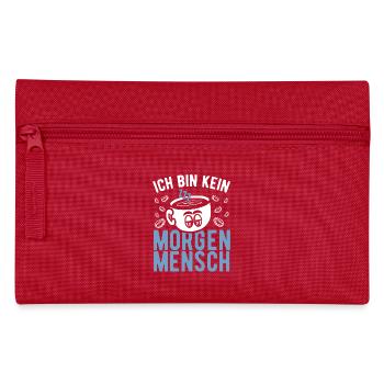 Noctambule, lève-tard, somnolent, personne du matin - Trousse - rouge - Devant