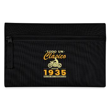 Biker A Classic Born In 1935 - Pencil Case - black - Front