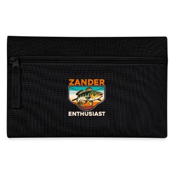 ZANDER ENTHUSIAST Angler Outfit Zander Angeln - Federtasche - Schwarz - Vorne