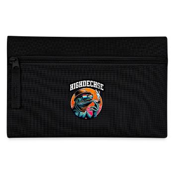 Haut lézard lézards Iguane Reptiles - Trousse - noir - Devant