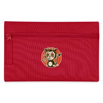 Petit diable malade avec thermomètre à fièvre - Trousse - rouge - Devant