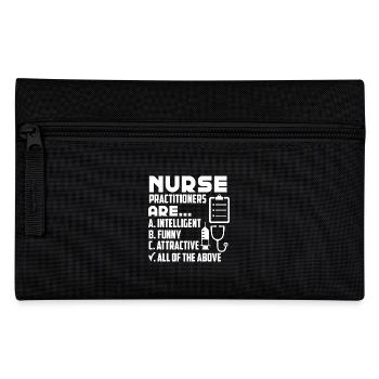 Nurse Practitioner Intelligent Funny Attractive - Pencil Case - black - Front