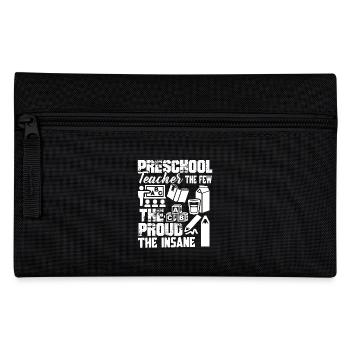Preschool Teacher The Proud The ABC The Insane - Pencil Case - black - Front