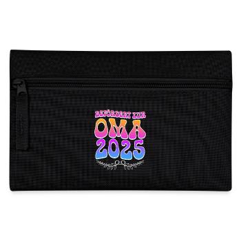 Großmutter BEFÖRDERT ZUR OMA 2025 Omi Rente - Federtasche - Schwarz - Vorne