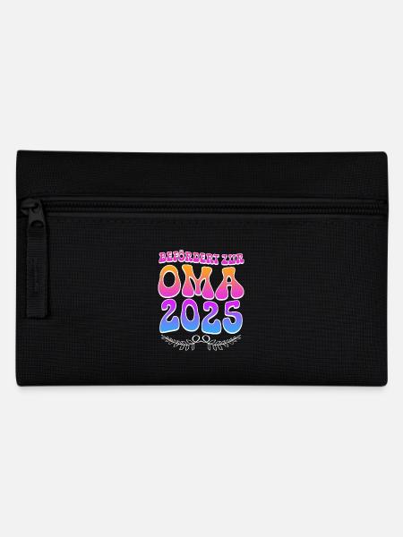 Großmutter BEFÖRDERT ZUR OMA 2025 Omi Rente - Federtasche - Schwarz