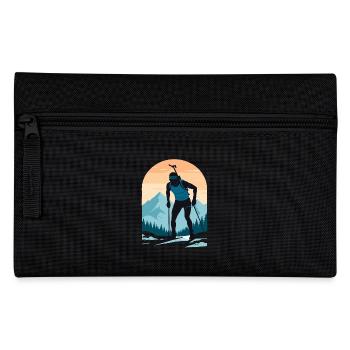 Biathlon Biathlete Winter Sports - Pencil Case - black - Front