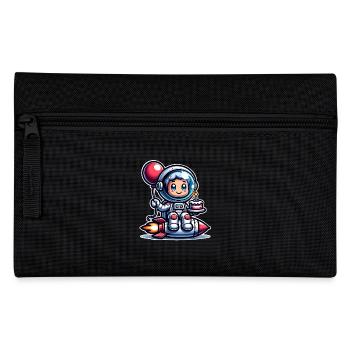 Astronaut Birthday - Pencil Case - black - Front