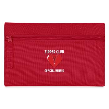 Zipper Club Official Member Heart Motif with - Pencil Case - red - Front