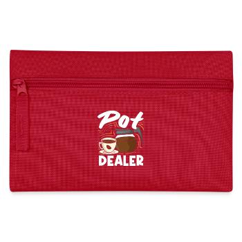 Marchand de casseroles Amateur de café Humoristique - Trousse - rouge - Devant