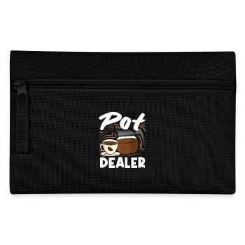 Pot Dealer Kaffee Liebhaber Humorvoll - Federtasche - Schwarz - Vorne