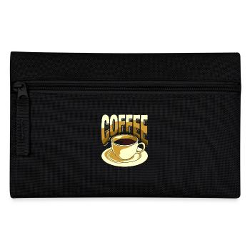 Kaffee Liebhaber Tasse Kaffee Vintage - Federtasche - Schwarz - Vorne