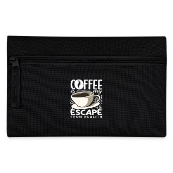Kaffeeliebhaber Kaffee Ist Meine Flucht - Federtasche - Schwarz - Vorne