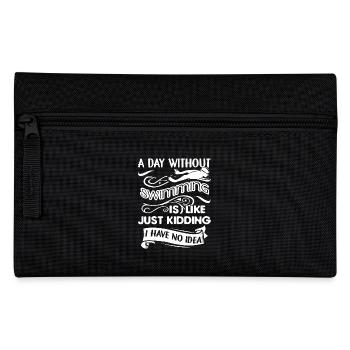 Swimming A Day Without Swimming - Pencil Case - black - Front