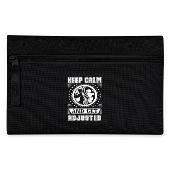 Chiropractor Keep Calm And Get Adjusted - Pencil Case - black - Front