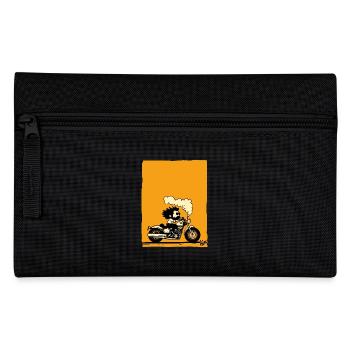 Ab auf den Highway - Motorrad Biker - Federtasche - Schwarz - Vorne