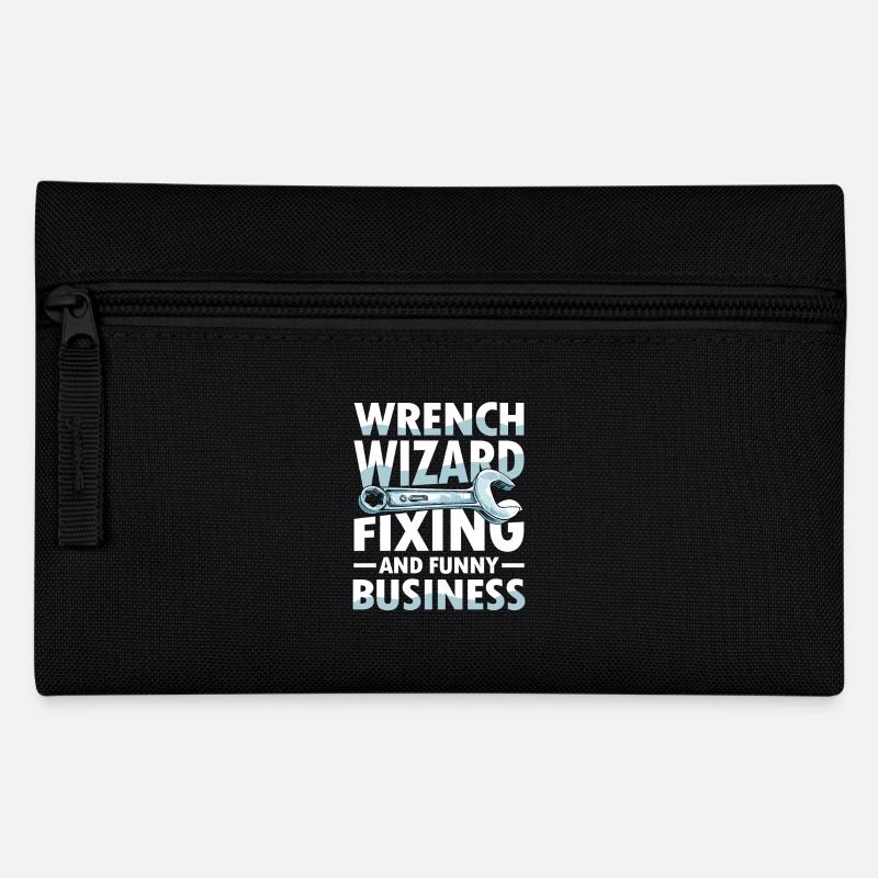 Wrench Wizard Fixing and Funny Business - Federtasche - Schwarz