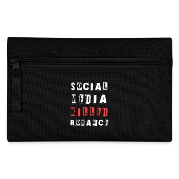 Les médias sociaux ont tué la romance Déclaration de Soziales - Trousse - noir - Devant