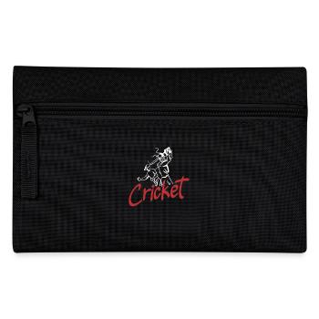 Illustration graphique de joueur de cricket - Trousse - noir - Devant