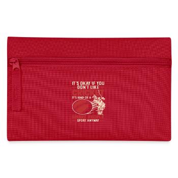 Joueur de cricket Drôle de dicton Sports - Trousse - rouge - Devant