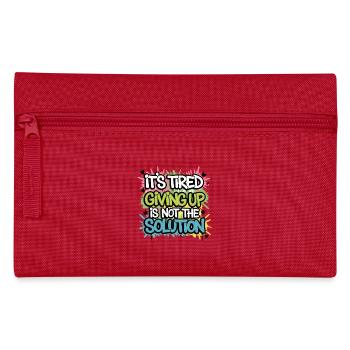 NEVER QUIT - Pencil Case - red - Front