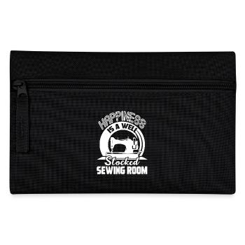 Sewing Happiness Is A Well Stocked Sewing Room - Pencil Case - black - Front