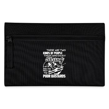 Skiing Enjoy Skiing - Pencil Case - black - Front