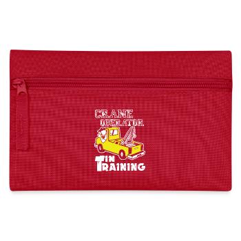 Crane Operator In Training - Pencil Case - red - Front