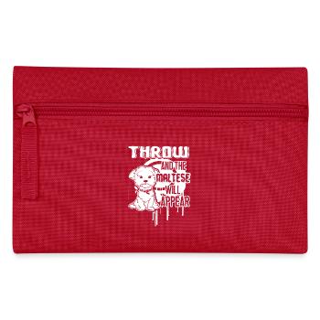 Maltese Will Appear - Pencil Case - red - Front