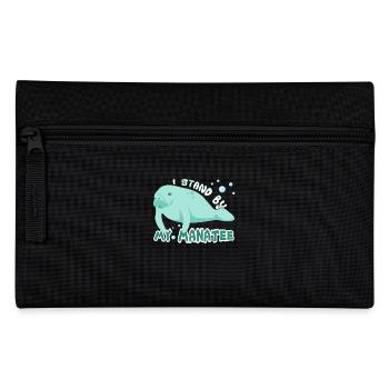 Manatee Stand By My Manatee - Pencil Case - black - Front