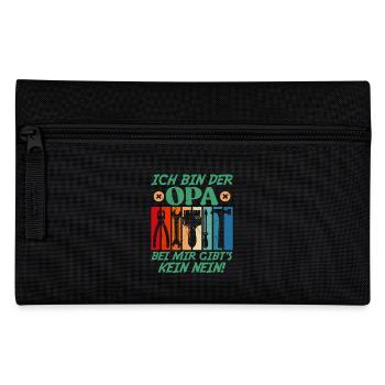 Großvater BIN DER OPA BEI MIR GIBT'S KEIN NEIN - Federtasche - Schwarz - Vorne