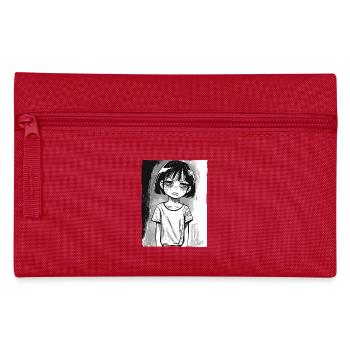 Fille alternative de dessin animé - Trousse - rouge - Devant