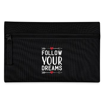 Follow Your Dreams - Federtasche - Schwarz - Vorne