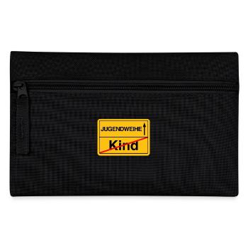 Jugendweihe Ortsschild Brauch DDR Tradition - Federtasche - Schwarz - Vorne