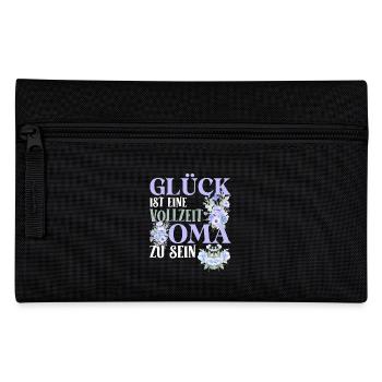 Omi GLÜCK IST EINE VOLLZEIT OMA ZU SEIN Geburtstag - Federtasche - Schwarz - Vorne