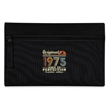 Jahrgang 1975 50th Anniversary Retro Geschenk - Federtasche - Schwarz - Vorne
