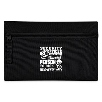 Security Officer Security Officer Special Person - Pencil Case - black - Front