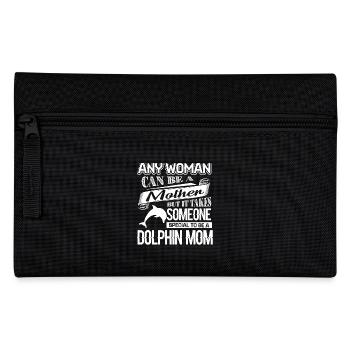 Dolphin Proud To Be Dolphin Mom - Pencil Case - black - Front