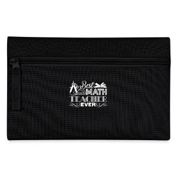 Math Teacher Best Math Teacher - Pencil Case - black - Front