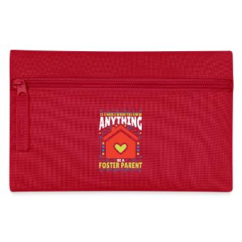 Cadeaux de famille d’accueil pour les parents d’accueil - Trousse - rouge - Devant