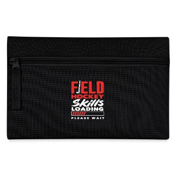 Field Hockey Player Skills Loading Please Wait - Pencil Case - black - Front