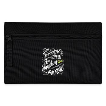 Autism Awareness in A World When You Can Be Kind - Pencil Case - black - Front